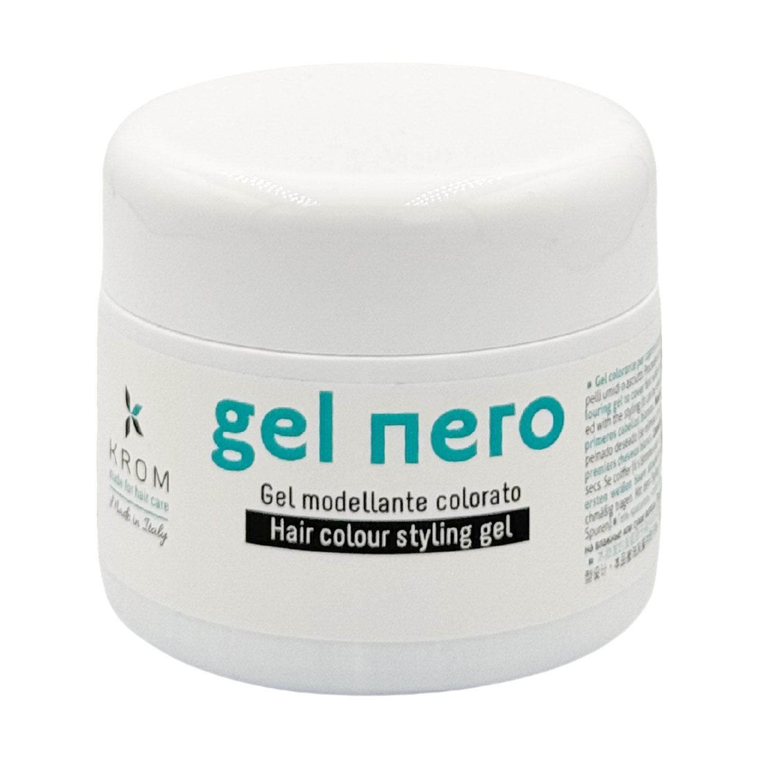 Тонувальний гель для моделювання волосся Krom Gel Nero Hair Colour Styling Gel, 150 мл